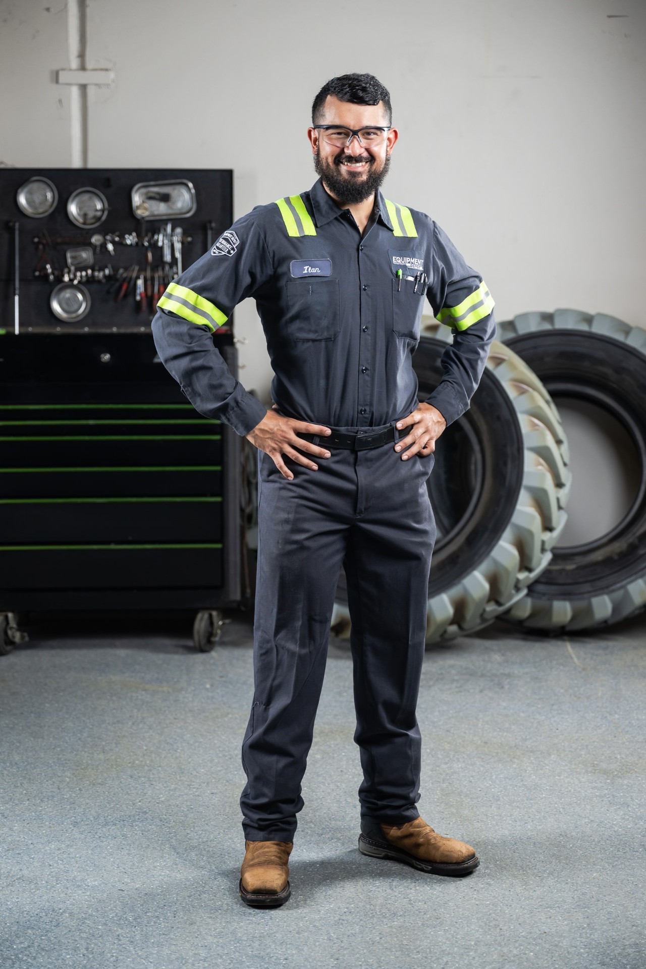 Equipment Depot technician portrait in the service bay